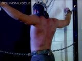 Muscular stud Derek Pain bound and flogged snapshot 7