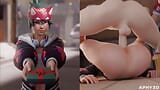 Overwatch Compilation - Best of Kiriko 2023 (3D Animations with Sounds) snapshot 6