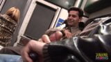 Шаловливые медсестры развлекаются с двумя мужиками в машине скорой помощи snapshot 4