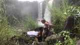 Beautiful white chick gets blacked by waterfall snapshot 20