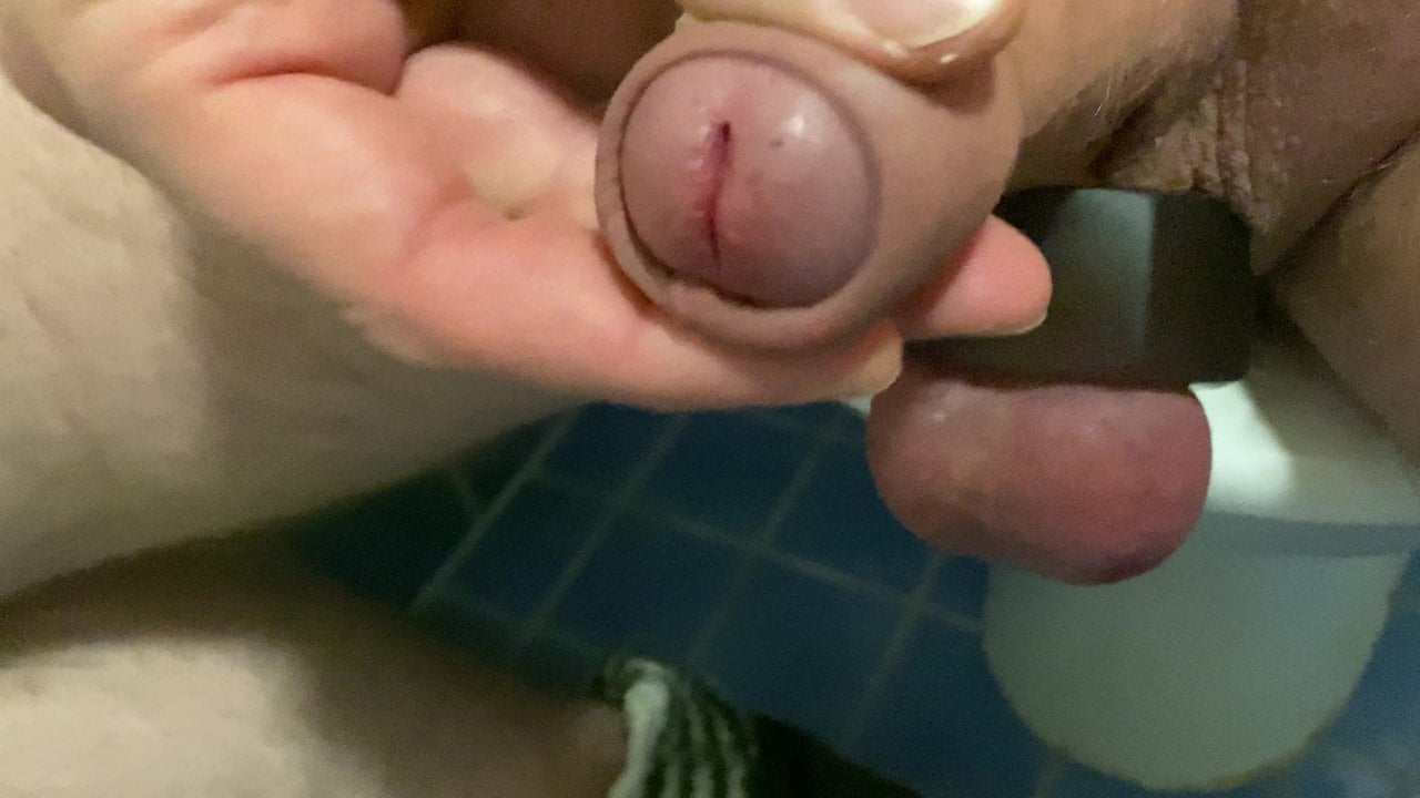 Small dick - big load of cum
