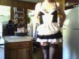 Cute white sissy maid snapshot 5