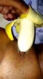 Indian wife is doing banana masterbation snapshot 1