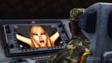 Sex-Android spielt mit einem heißen Mädchen im Labor snapshot 2