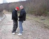 Daddy and Younger Dude fucking Outdoors snapshot 1