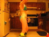 Go-go Dancing in Green Bikini snapshot 2