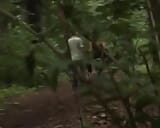 Hot German woman pleasing a cock in the woods with her juicy pussy snapshot 3