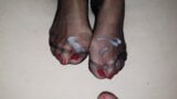 Cum on nylon red toenails snapshot 9