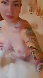 Felt like teasing in bathtub snapshot 2