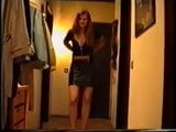 Girl in Black Leather Skirt Teasing snapshot 15