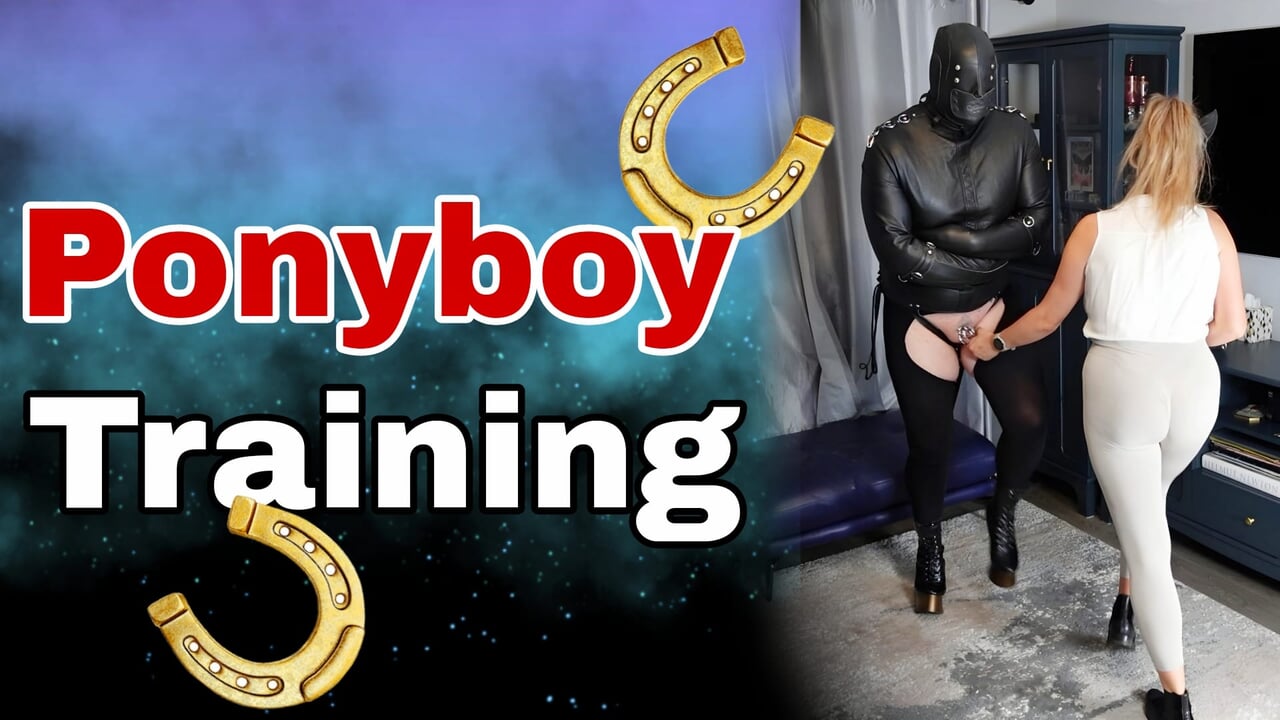 Latihan latihan sifar femdom Pony Boy BDSM latihan! Hamba perhambaan orgasme buatan sendiri sebenar penguasaan ibu tiri MILF