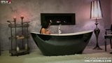 Classy Shalina Devine romantic anal toying at the bathtub snapshot 4