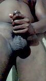 Desi Boy Playing with his Black Cock snapshot 9