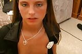 Super skillful German brunette pleasing two cock's at the same time snapshot 15