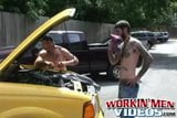 Hairy studs fix a car and end up rawfucking deep and hard snapshot 8