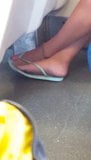 Cute feet in flip flops snapshot 5