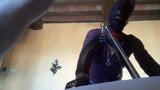 Tied to a machine, masked, hooded and throated snapshot 12