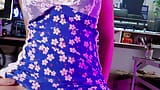 Mini sukienka i koronkowe majtki wysychają spermę przez spodnie snapshot 15