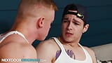 Hunk Roommates Compete For Jock By Fucking Him Together snapshot 5