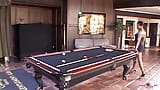 These Two Horny Lovebirds Suck and Fuck Each Other Right Smack on the Pool Table snapshot 1