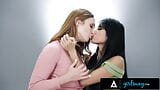 Girlsway - a linda Skylar Snow compartilha seu amor por sexo anal com a gata asiática ember Snow usando brinquedos snapshot 11