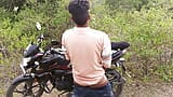 Indian Village Desi - Pooja Shemale & Boyfrend Coming Jungle Outdoor And Stop Bike One Place And Pooja Fucking Boyfrend Ass. snapshot 8