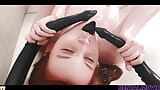 AI HENTAI - Aliens Join Petite Teen Pleasuring Herself - Cumshots With All The Way Through snapshot 18
