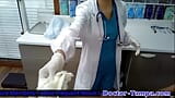 Become Doctor-Tampa, Give Ebony College Freshman Giggles Mandatory New Student Physical With Nurse Aria Nicole's Help! snapshot 4