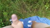 Amateur-Paar fickt im Park mit Abspritzen auf dem Gras snapshot 18