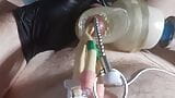 Paingasm with catheter and beaded electro sounding with magic wand vibrator snapshot 6