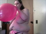 Naked Bitch Gets Bitch Slapped In The Face By Popping Balloon snapshot 12