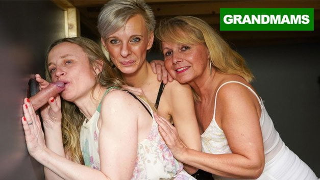 Free watch & Download Triple Blonde Granny Orgy