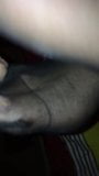 Footjob with two diferent stockings snapshot 10