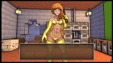 HornyCraft Minecraft Hentai game parody PornPlay Ep.1 a sexy gold bikini armor for Alex snapshot 20