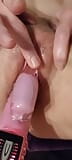 Konijn vibrator orgasme gevolgd door snelle creampie snapshot 6