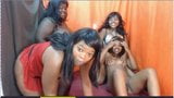 Chunky Black Latin Group in Webcam snapshot 5