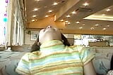 She lets him play with her pussy in restorant snapshot 10