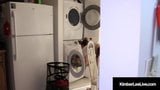 Girl Next Door Kimber Lee Gives Guy Handjob In Laundry Room! snapshot 2