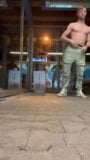 German Boy Public outdoor train station piss cum jerk off masturbation small dick big cock muscle young hot men snapshot 2