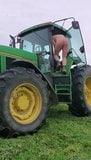 field man on tractor working naked snapshot 5