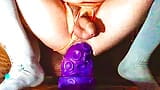 Twisted tentacle dildo 1st night with self fisting end snapshot 3