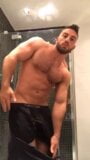 Big dick prepares to have a shower. snapshot 2