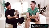 ADULT TIME - Hung Straight Buddies Pierce Paris & JJ Knight Try Gay Sex While Mother snapshot 5