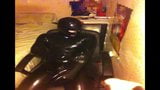 Latex Catsuit, Cumshot And Licking Up snapshot 2