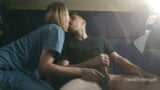 DOUBLE CUM IN MOUTH FOR CUTIE TRAVELER ON A TRAIN snapshot 17