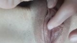 Very close up play with clitoris. snapshot 17