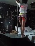 Asian girl friend sexy pole dance snapshot 2