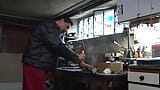 The Lady Ass Fullfilled by the Mechanic Giant Cock snapshot 3