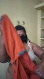 Indian Tamil Aunty Sex Talk And Wearing Dress snapshot 11