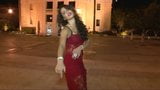 Belly Dance - Nataly Hay in red dress snapshot 15